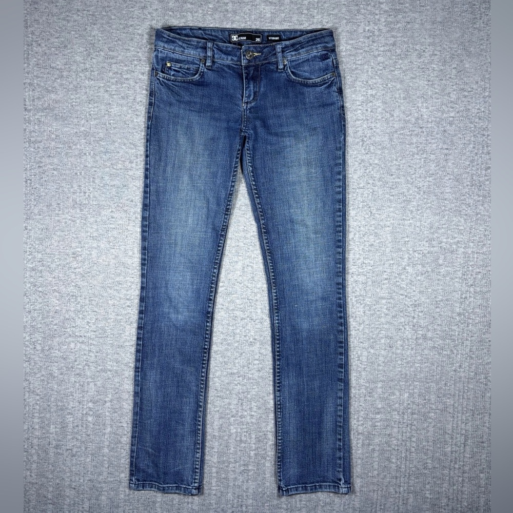 DC Shoes Jeans Y2K Low Rise Straight Leg Skater Grunge Women’s Size 29”